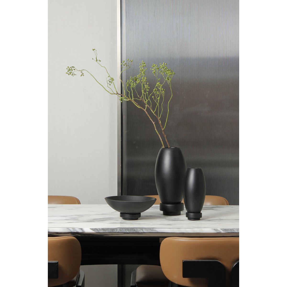 Grote Schaal Modern Design, van microcement, zwart, RUD12BK