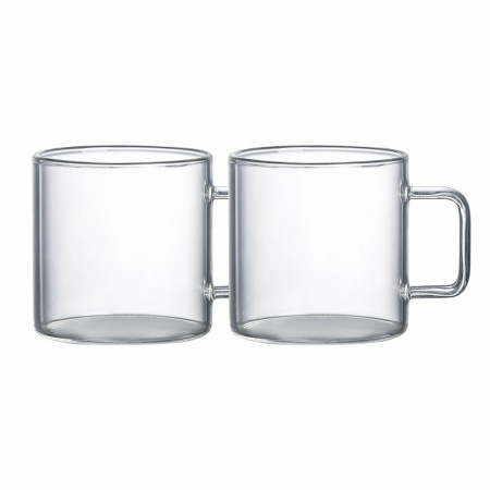 Grote glazen mokken 450 ml - set van 2
