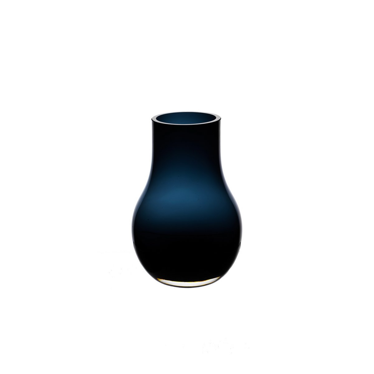 Best verkopende moderne elegante vaas in diepblauw kwaliteitsglas, DAVOS10