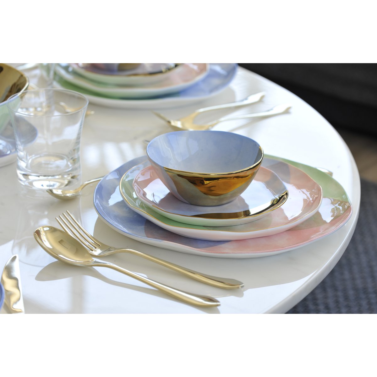 Tricolor-paradise dessertplaat