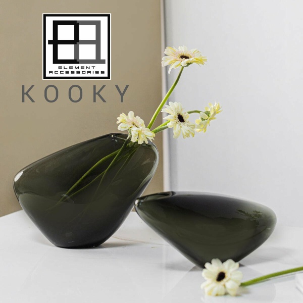 Innovatieve designvaas, kiezelachtige organische vorm, KOOKY21GR