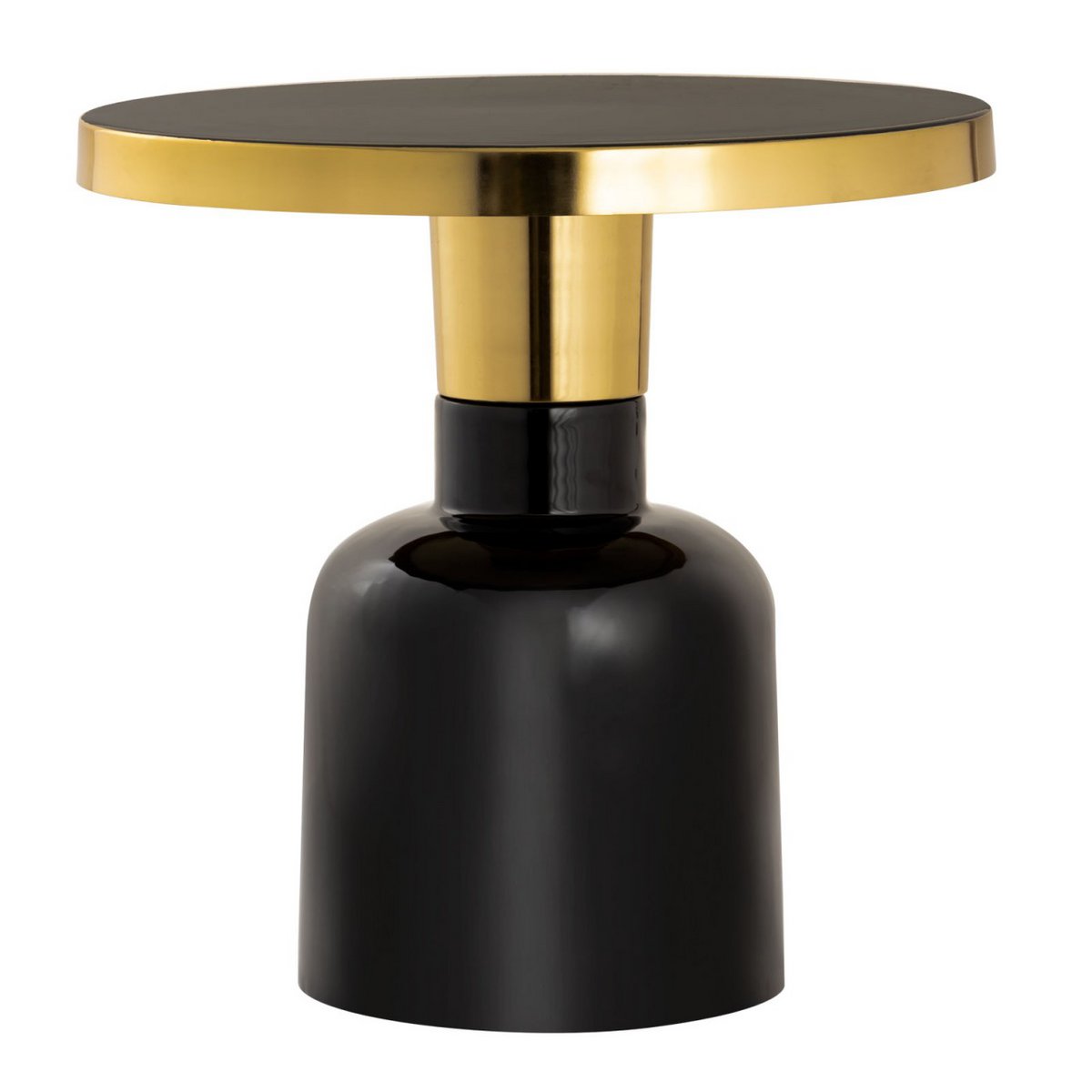 Bijzettafel rond ø 45 H 45 cm Decoratieve tafel Lampentafel Salontafel Glamtafel Metaal en email