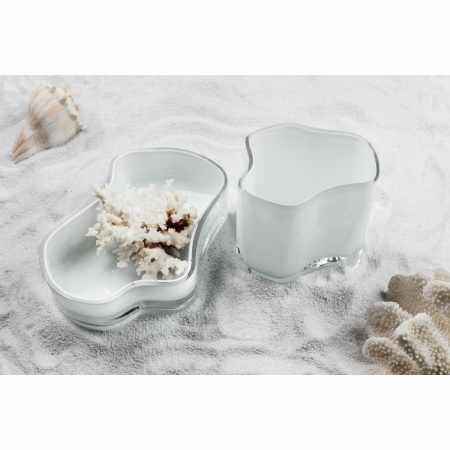 Nieuwe moderne designvaas geïnspireerd op CORAL en Aalto, COR13WH
