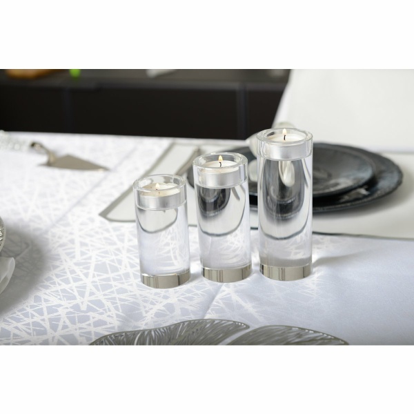 14 CM RONDE GLAZEN KAARSHOUDER
