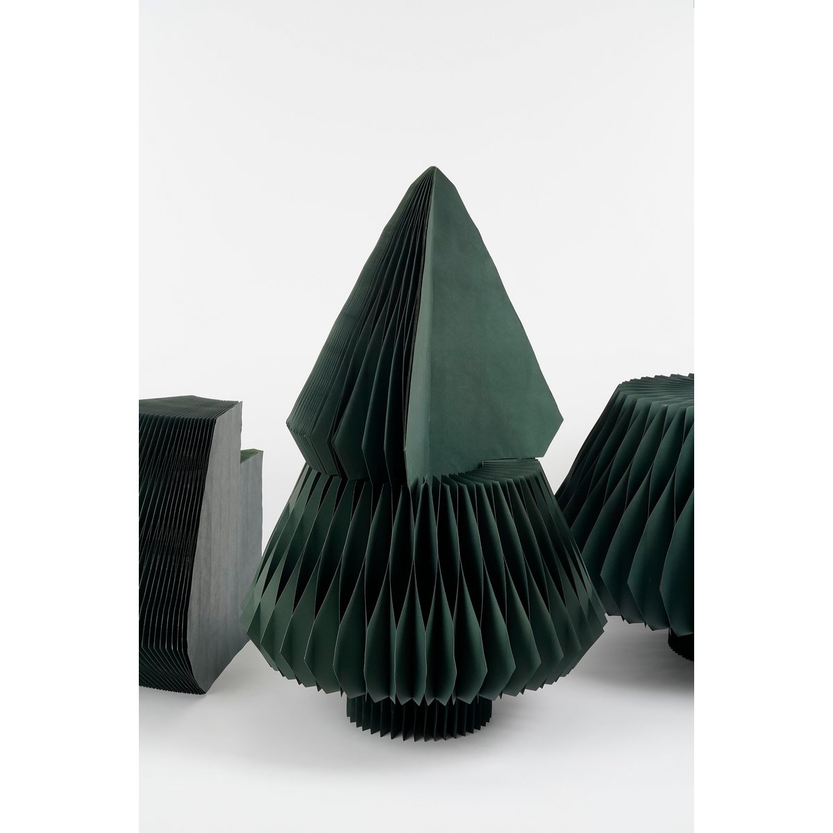 Decoratie Kerstboom - H212 x Ø120 cm - Papier - FSC Mix - Petrol