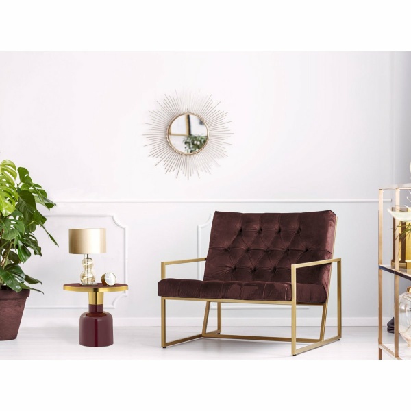 Bijzettafel rond ø 45 H 45 cm Decoratieve tafel Lampentafel Salontafel Glamtafel Metaal en email