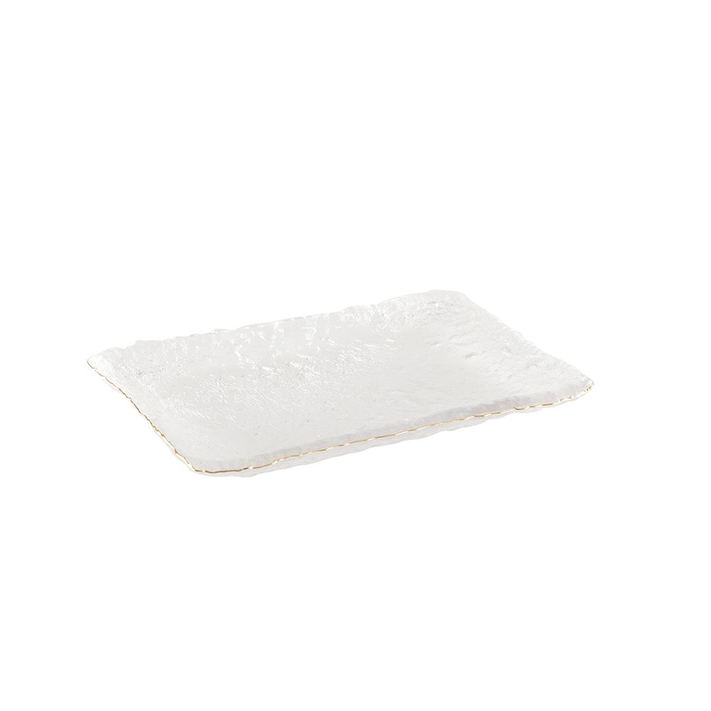 Cake -schotel gouden 23x14.5x2.5 cm