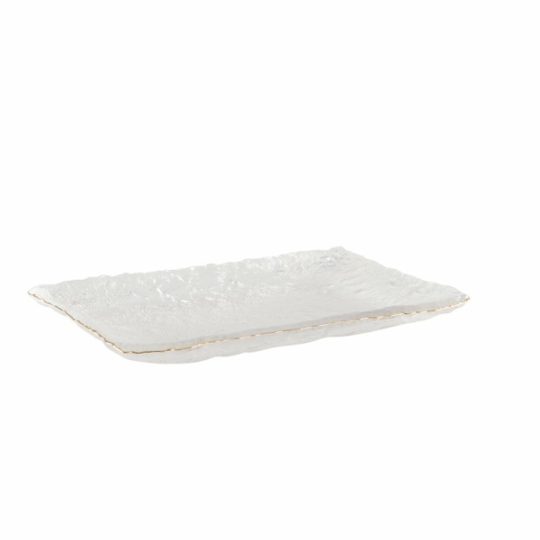 Cake -schotel gouden 23x14.5x2.5 cm