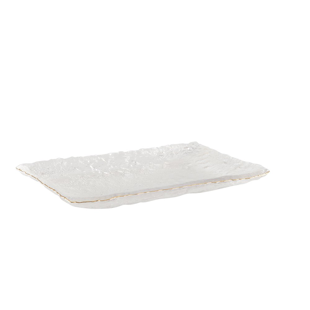Cake -schotel gouden 23x14.5x2.5 cm
