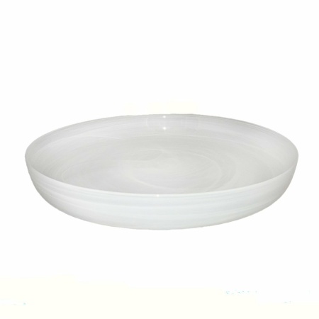 Witte glazen lade 34,5x34.5x4,5 cm