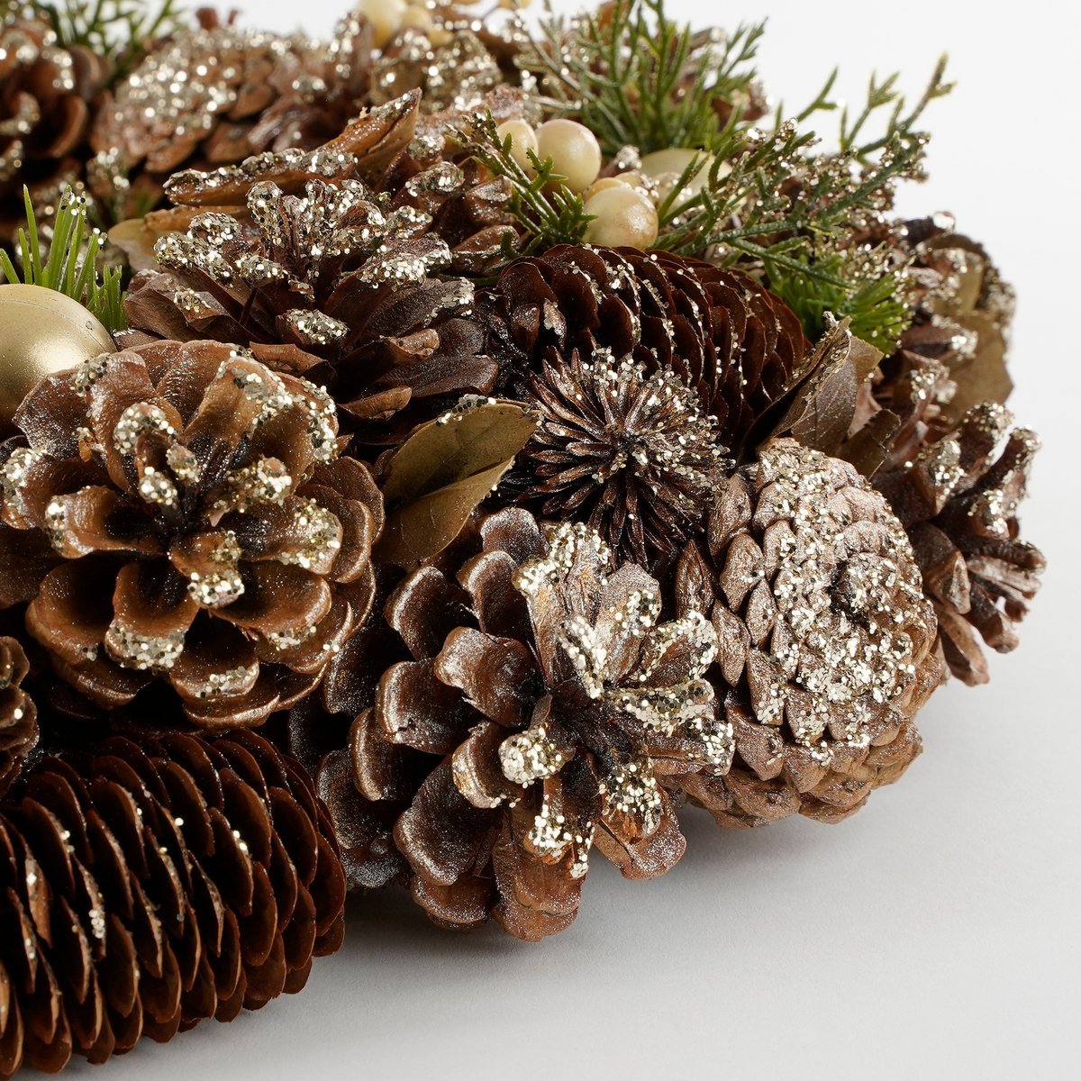 Kerstkrans - Ø50 cm - Bruin
