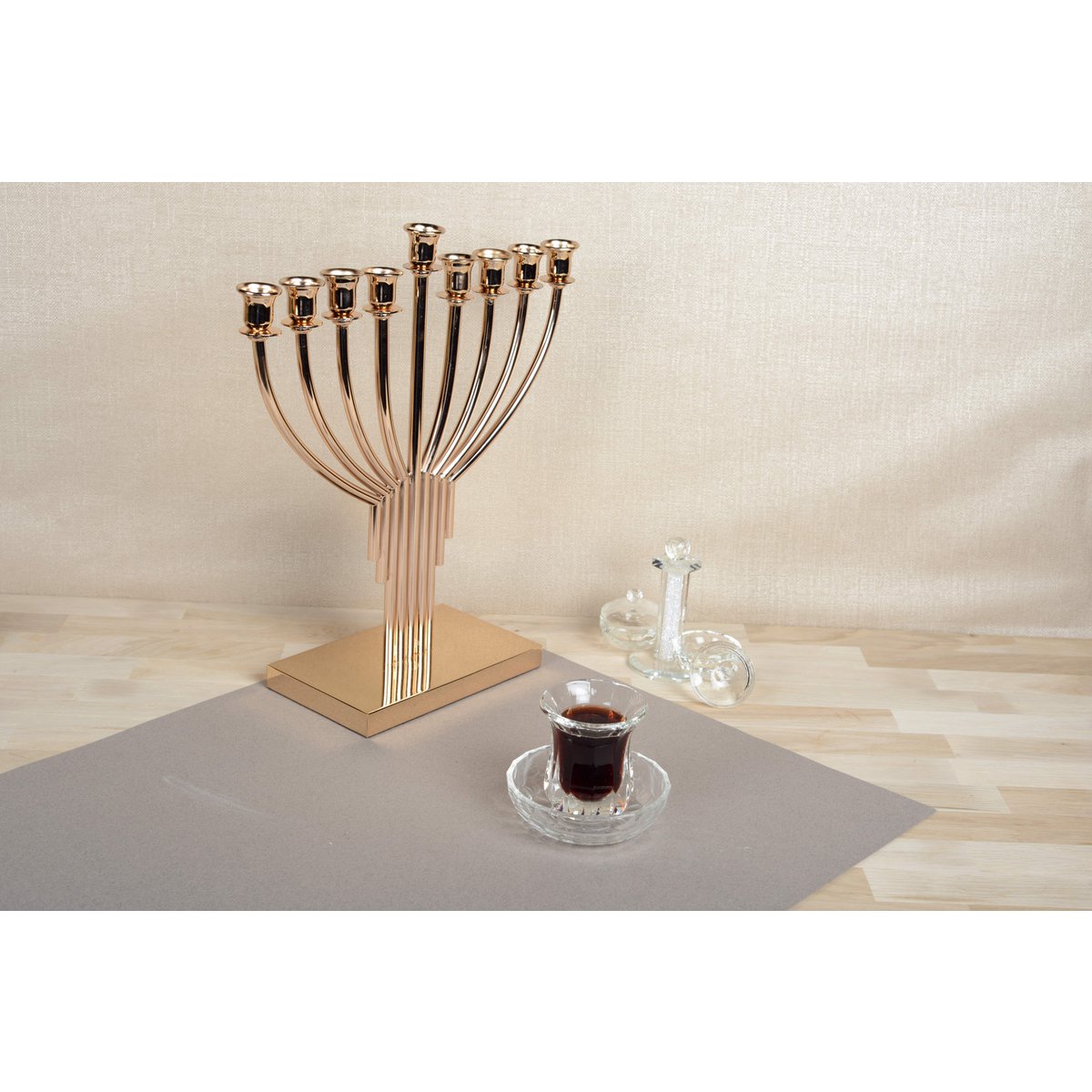 Kristal ronde zout shaker en peper