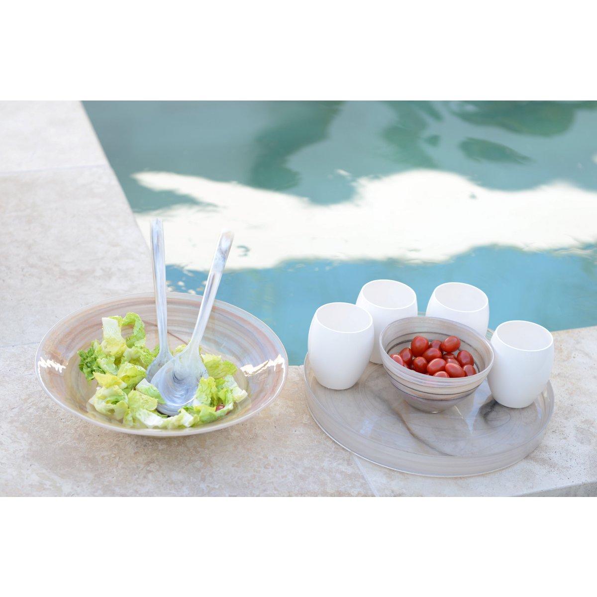 Sahara Glass Bowl 30x30x7.5 cm