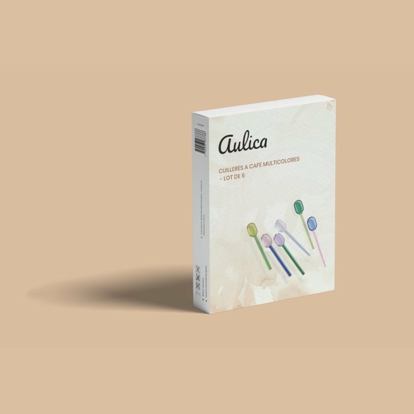 Veelkleurige theelepels - set van 6