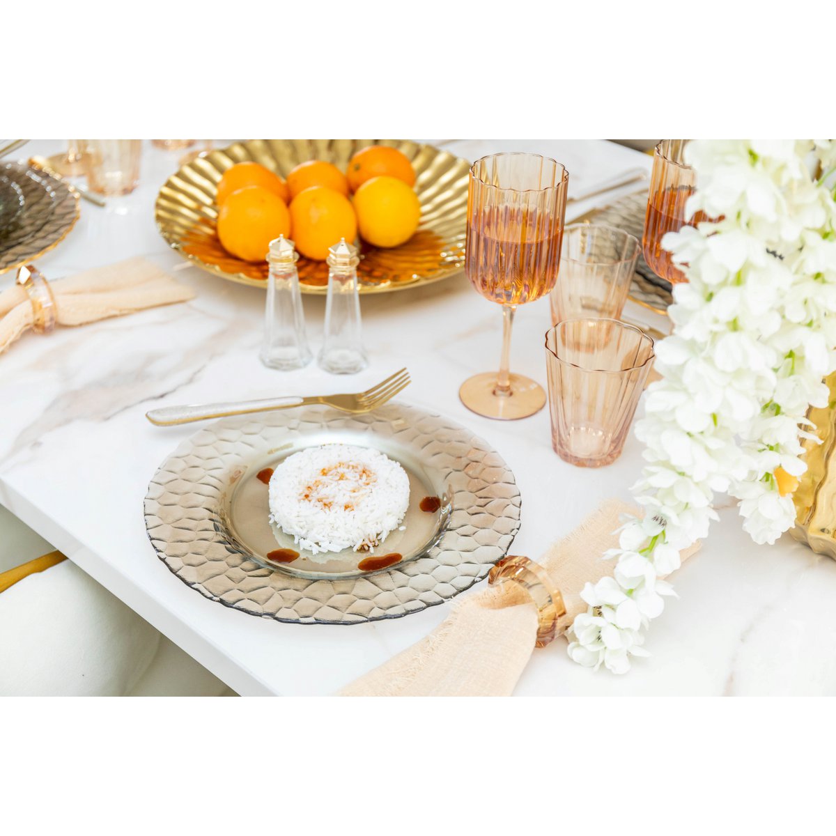 Gouden zout en peper 4.6x4.6x11.5 cm