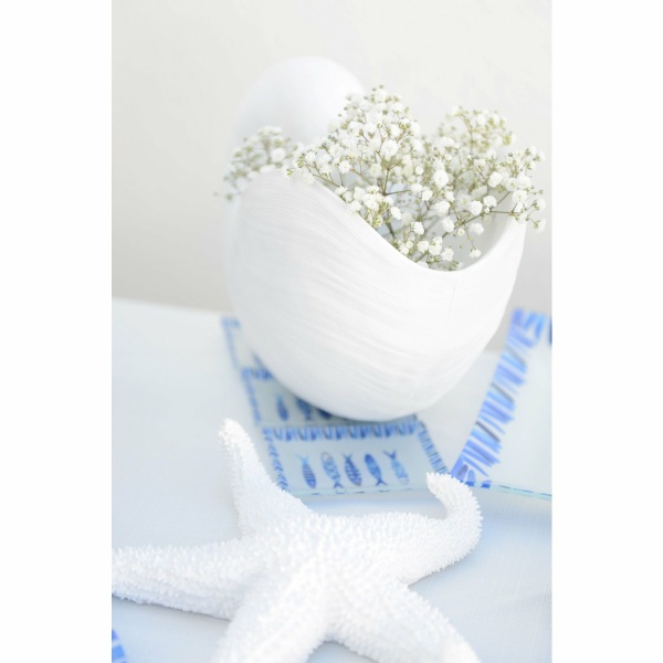 Decoratieve witte ster 24x24x5cm