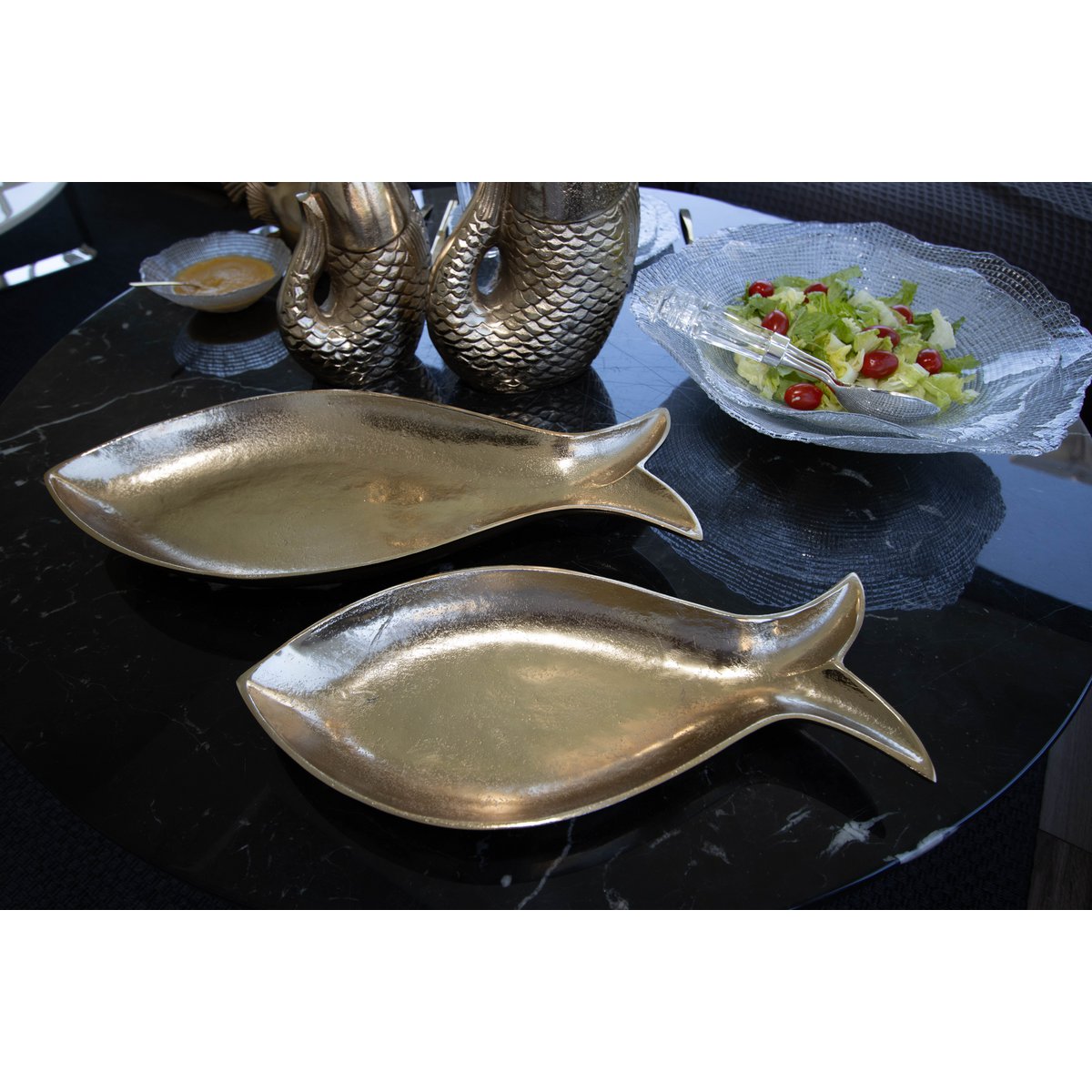 Golden Hollow Cup Fish 51x22.5x5.5 cm