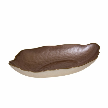 Roze ovaal roze beker 34x19cm