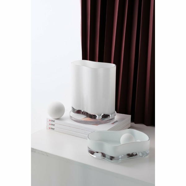 Nieuwe moderne design kom, bord, geïnspireerd door CORAL en Aalto, COR06WH