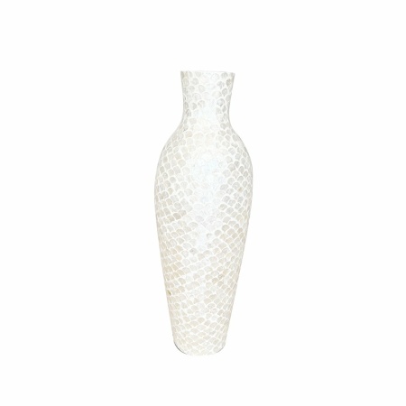 Parelwitte vaas H70cm
