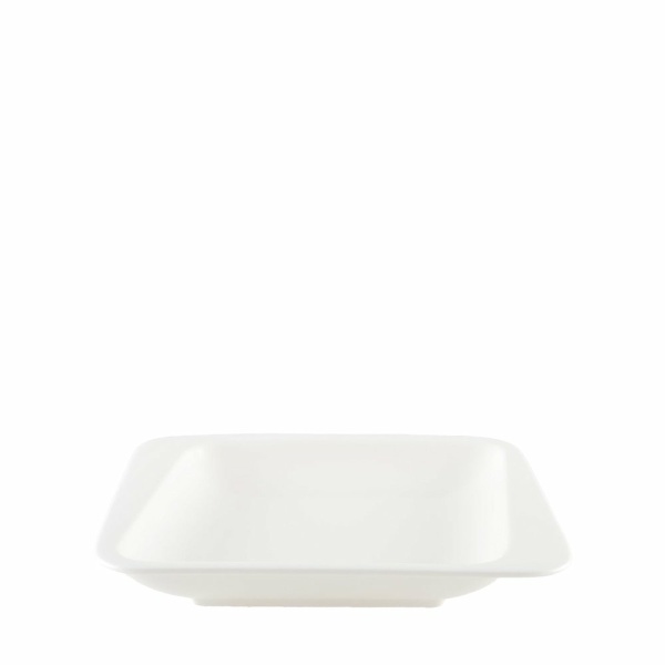 Anna White Hollow Plate 20.5x18.2x3.1cm