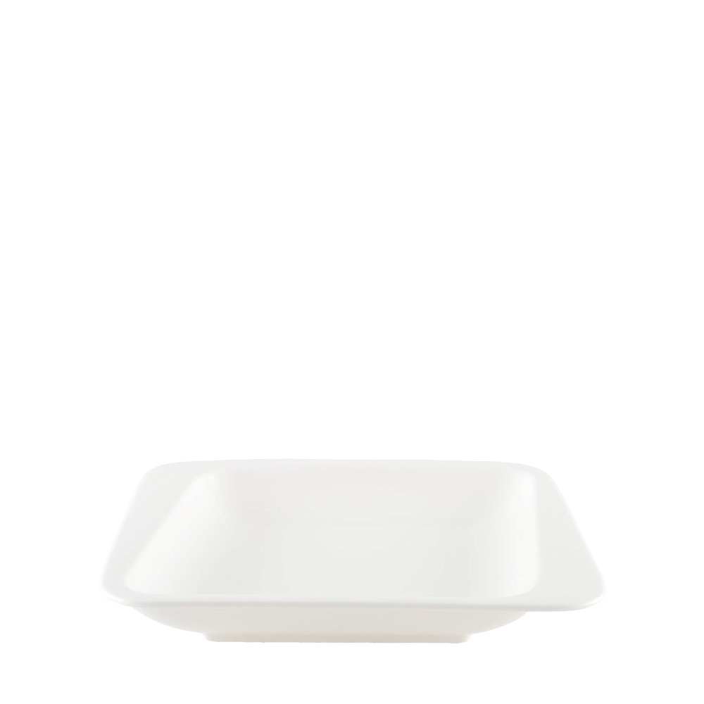 Anna White Hollow Plate 20.5x18.2x3.1cm