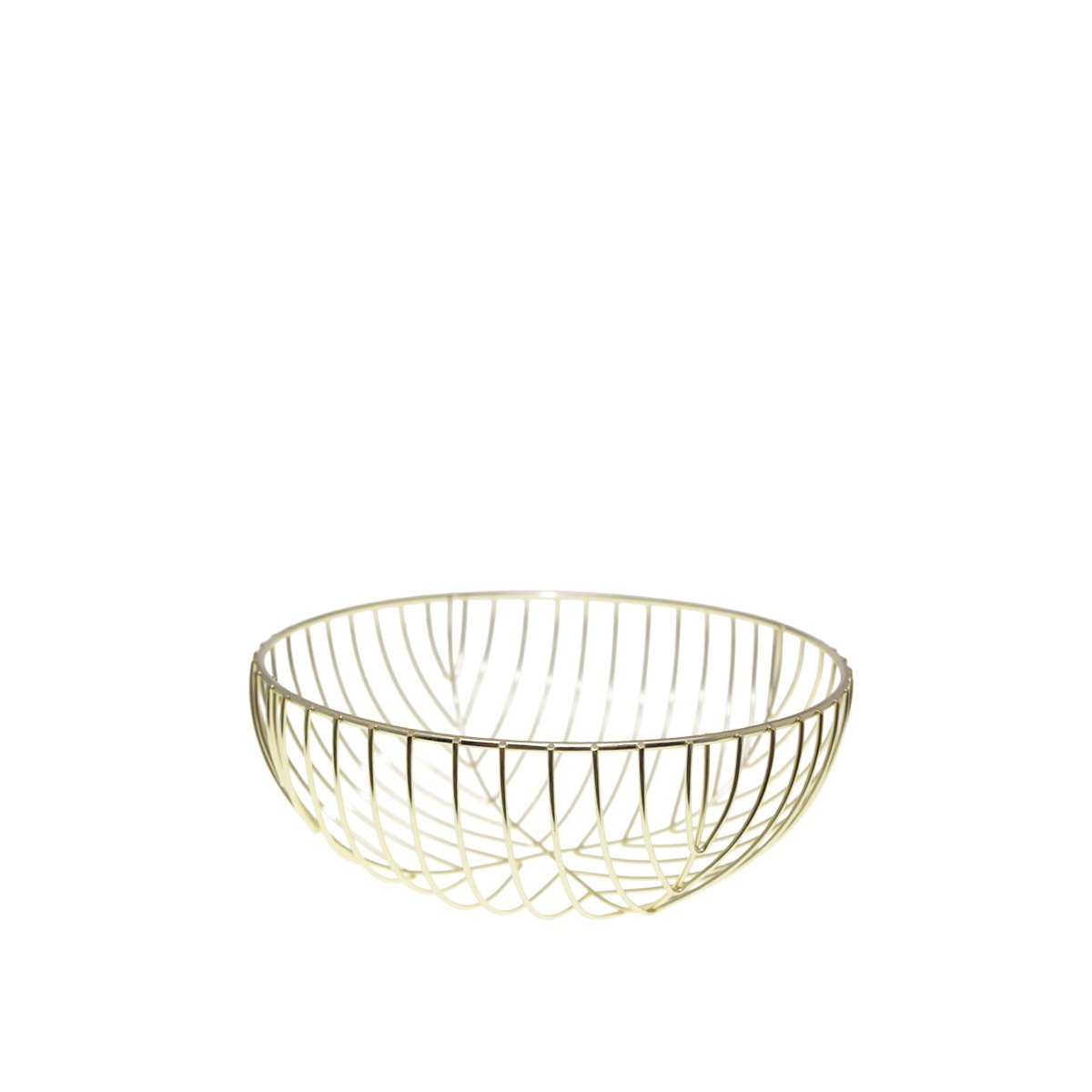Gouden broodmand in ijzer 26x26x10.5 cm