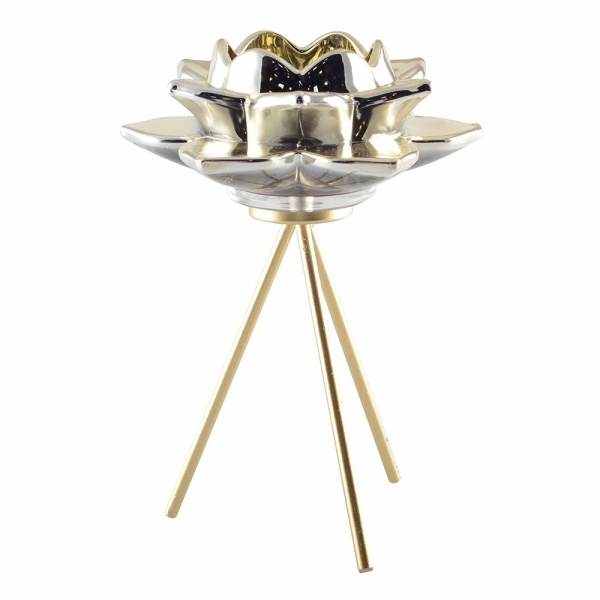 Golden Flower Stand 15x15x20.5 cm