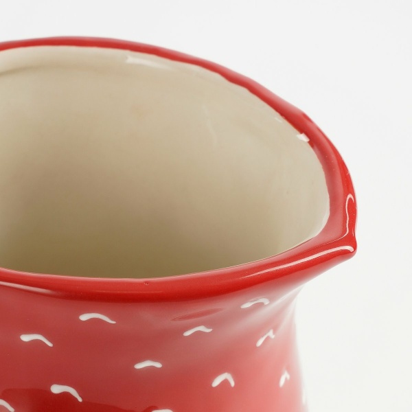 Celebration Kan - L12 x B16 x H22 cm - Steengoed - Rood