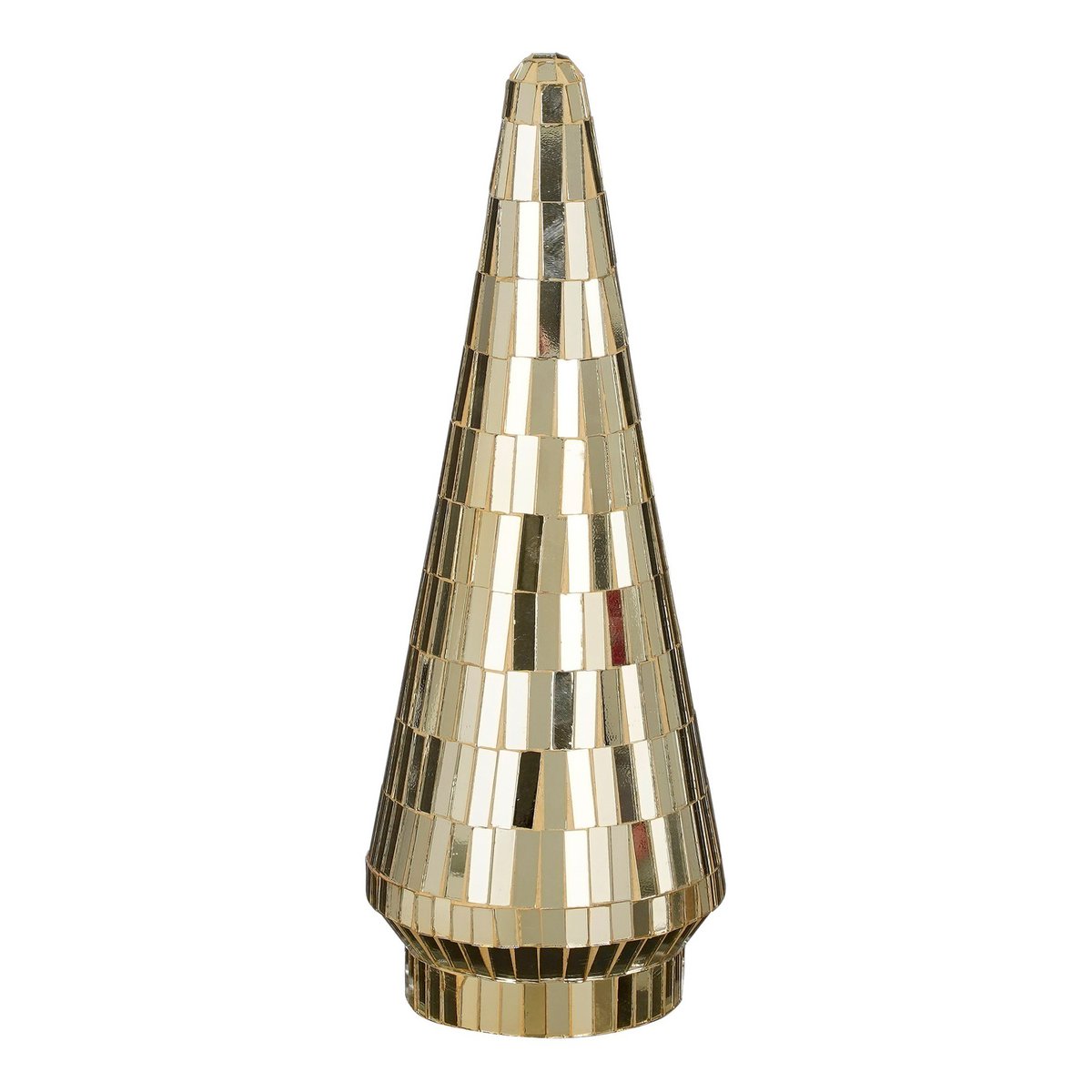 Decoratie Kerstboom - H33 x Ø13 cm - Glas - Goud