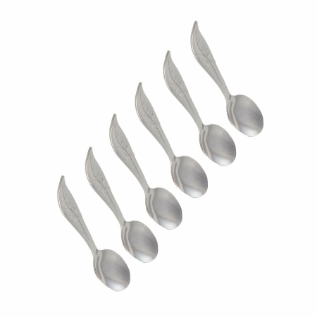 Zilveren bladeren - veel van 6