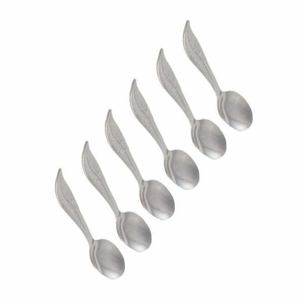 Zilveren bladeren - veel van 6