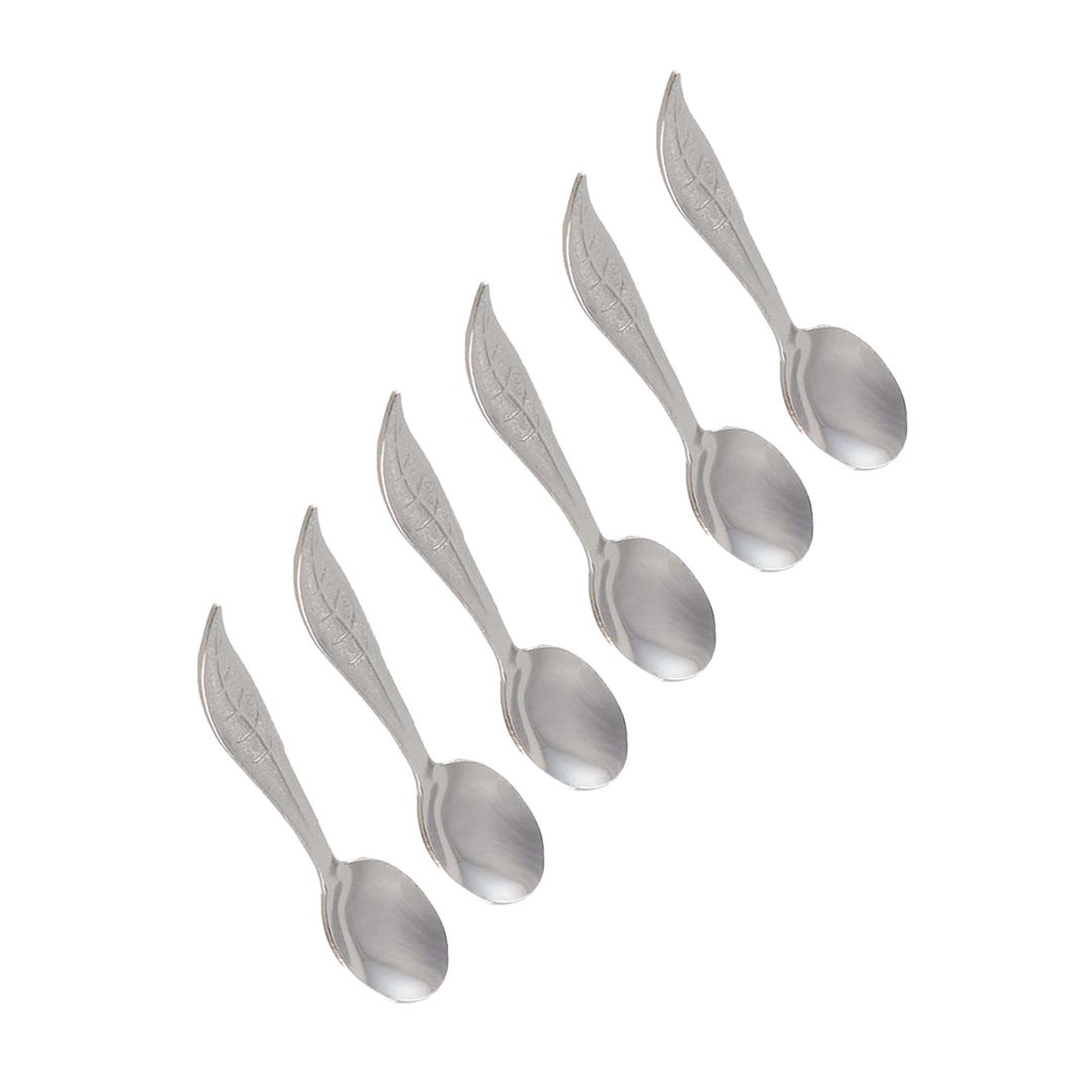 Zilveren bladeren - veel van 6