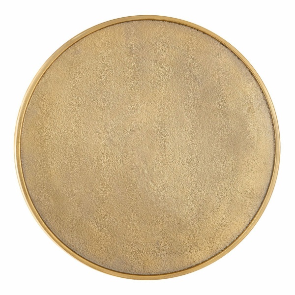 Decoratieve tafel metalen bijzettafel ø 40 x 45 cm rond Cairo zilver of goud aluminium oriental