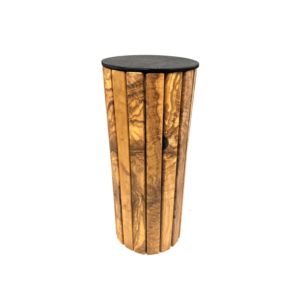 Olive Wood Animal Curne - Duurzaam ronde houten gymnasium voor huisdieren tot 40 kg, met graveeroptie
