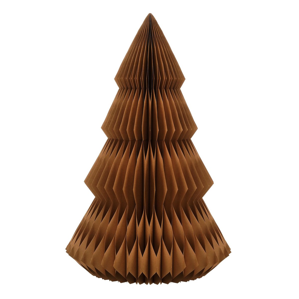 Decoratie Kerstboom - H152 x Ø104 cm - Papier - FSC Mix - Bruin