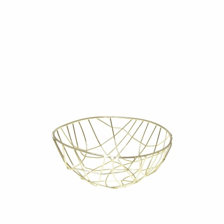 24x24x10cm vergulde broodmand