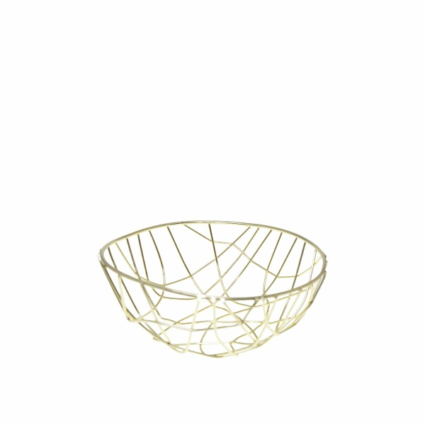 24x24x10cm vergulde broodmand