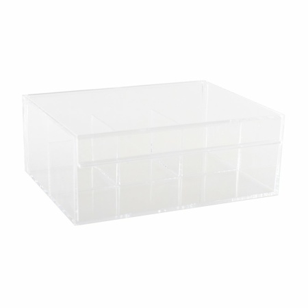 Theebox 4 compartimenten 21.6x16.8x8.5 cm