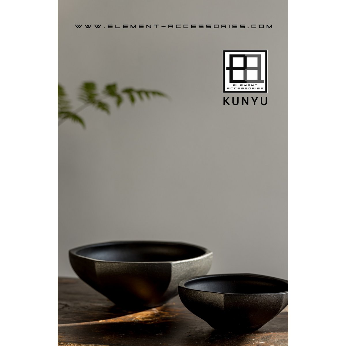 Kom in moderne Aziatische stijl, hoogwaardig design en afwerking, KUNYU22ZW