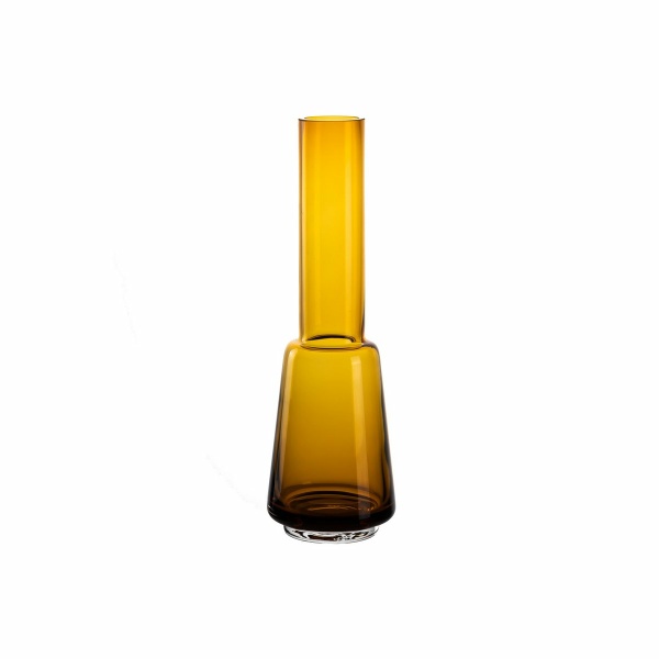 Retro stijl grote moderne stijlvolle design vaas, amberkleur, TYLER14AM