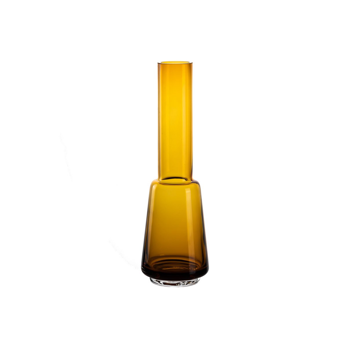Retro stijl grote moderne stijlvolle design vaas, amberkleur, TYLER14AM