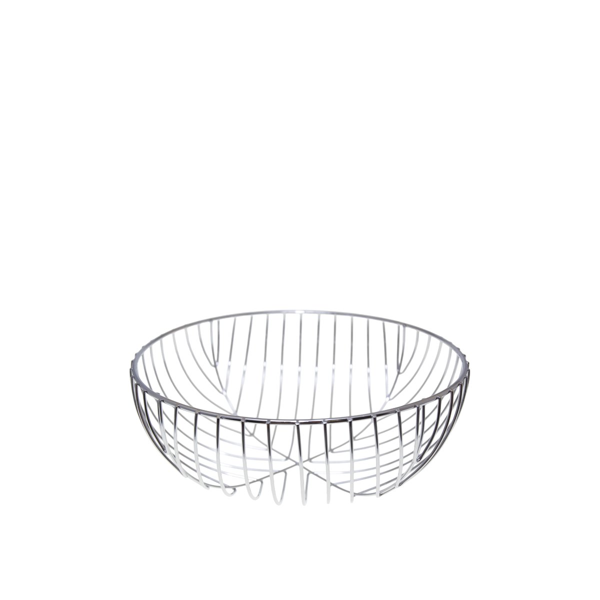 Iron Chrome Bread Basket 26x26x10.5 cm