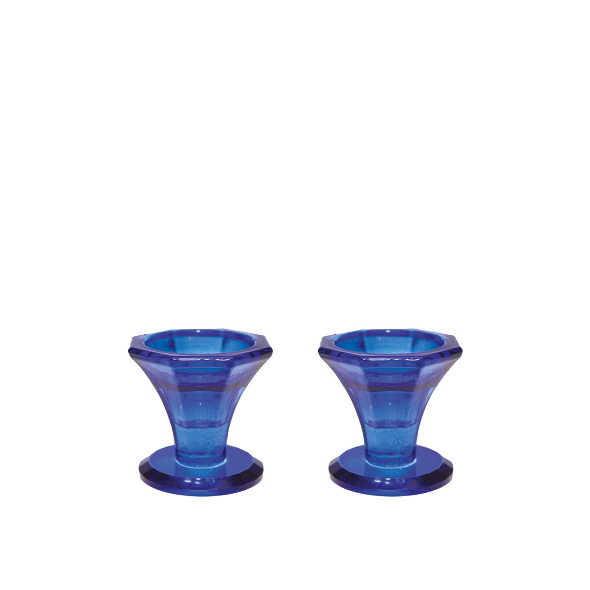 H5.5 cm Blue Candlestick - veel van 2
