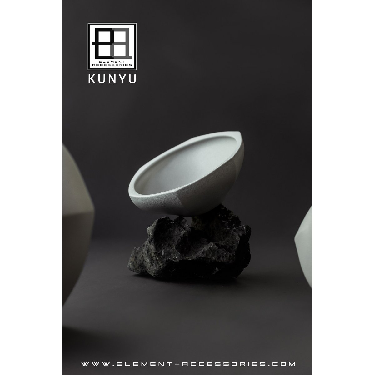 Kom in moderne Aziatische stijl, hoogwaardig design en afwerking, KUNYU22WH