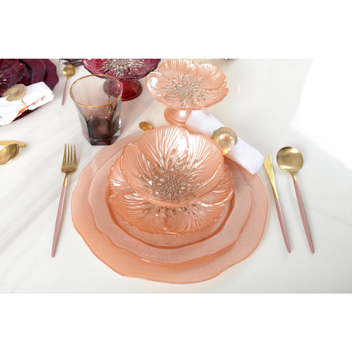 Zalmbloemdessertplaat