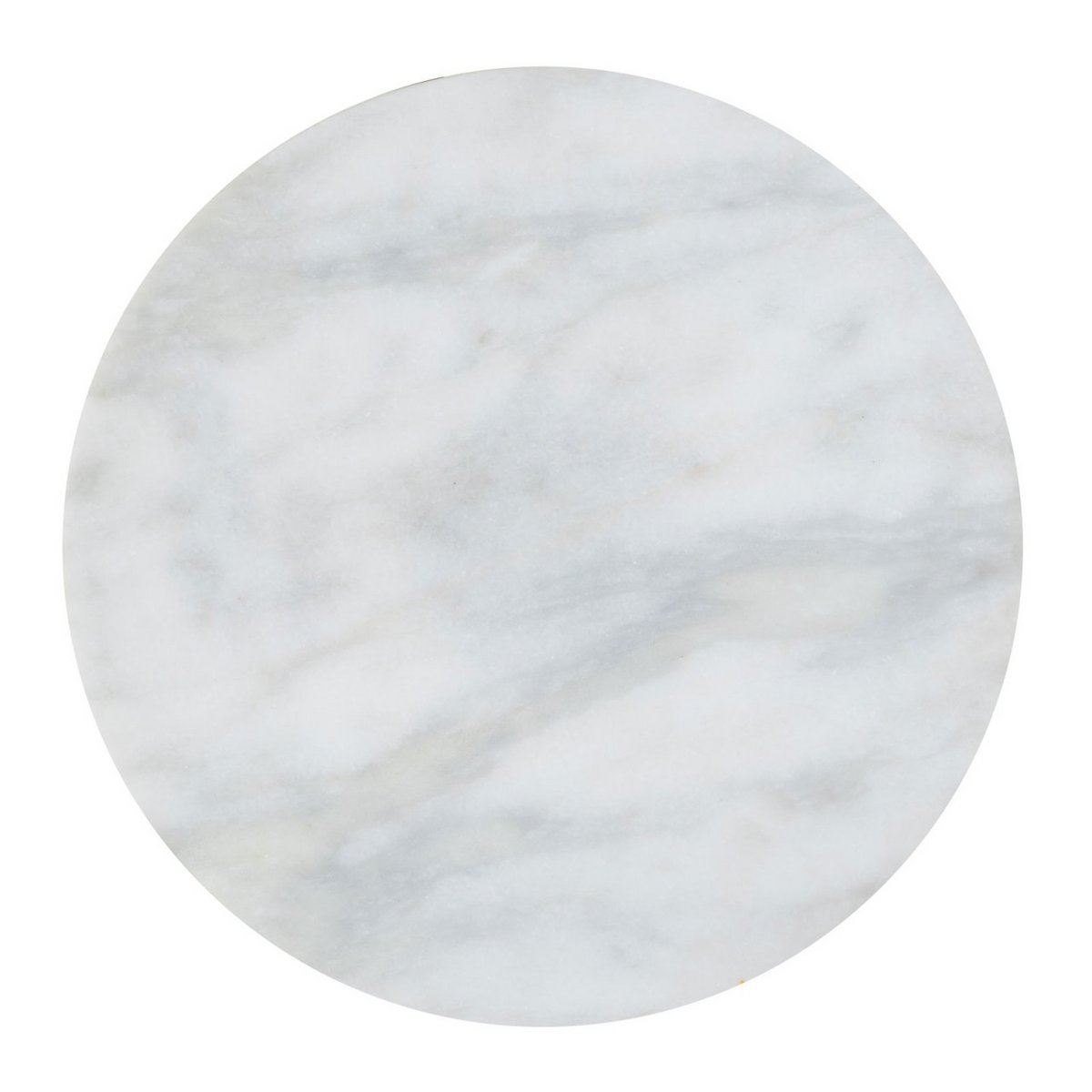 Bijzettafel metaal rond ø 45 x 56 cm siertafel marmer Sohoo frame zilver of goud