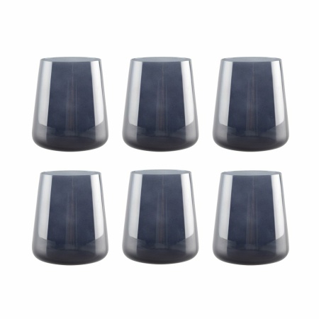 Zwarte waterglazen - veel 6