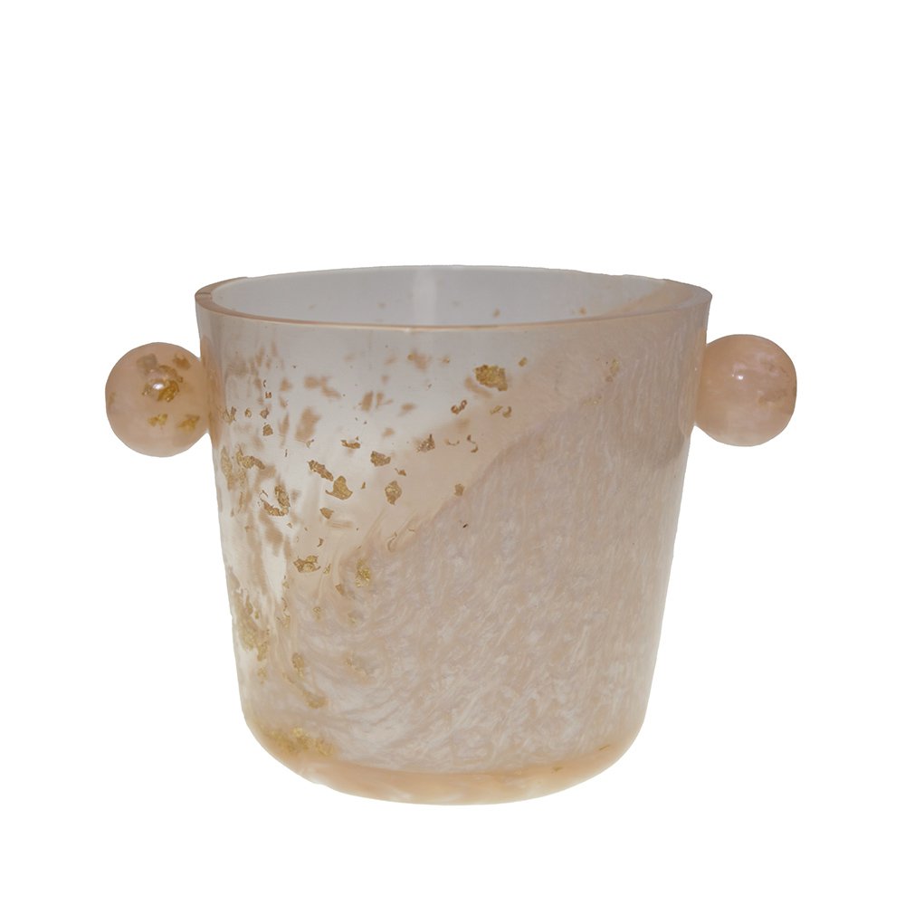 Scawd -emmer met hars glitter 14,5x14.5x13cm