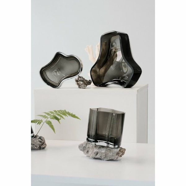 Nieuw modern design grote kom of bord, geïnspireerd op CORAL en Aalto, COR08GR